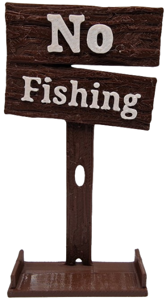 sign "no fishing"